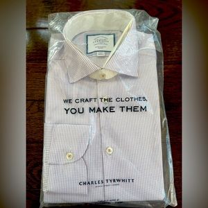 NWT Charles Tyrwhitt non-iron shirt 15/33in